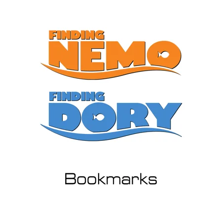 Disney-Pixar Finding Nemo/Dory bookmarks