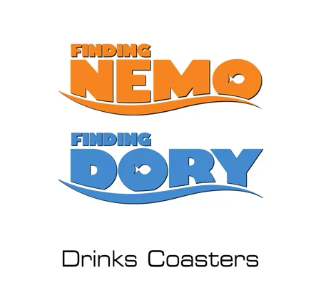 Disney-Pixar Finding Nemo/Dory drinks coasters