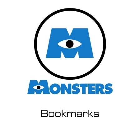 Disney-Pixar Monsters bookmarks