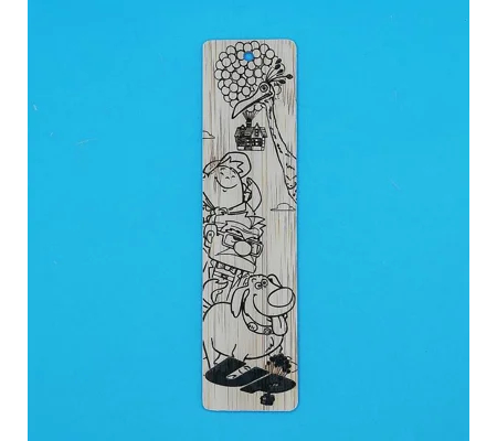 Disney-Pixar UP laser engraved bookmark