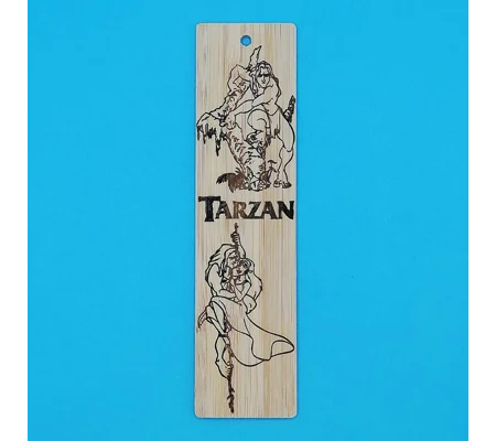 Disney Tarzan laser engraved bookmark