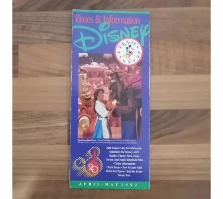 Disney Times and Information leaflet April-May 1992