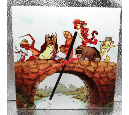 Disney Winnie the Pooh Ceramic Tile Wall Clock