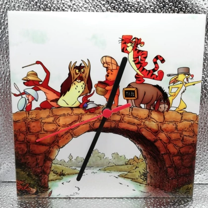 Disney Winnie the Pooh Ceramic Tile Wall Clock
