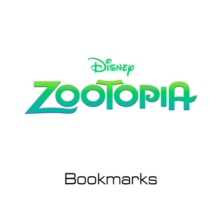 Disney Zootopia bookmarks