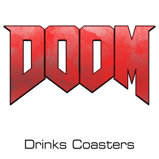 DOOM drinks coasters