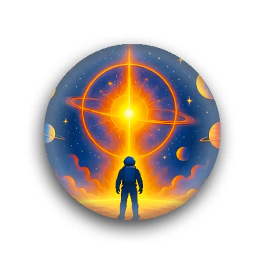 DPWP Music - Album - Memoirs of the Spaceman button badges