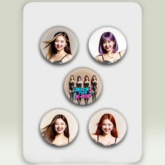 DPWP Music - Album - Rock This K-Pop button badges