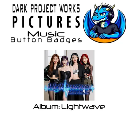 DPWP Music - Album - Lightwave button badges