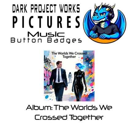 DPWP Music - Album - The Worlds We Crossed Together button badges