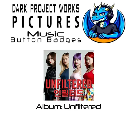 DPWP Music - Album - Unfiltered button badges