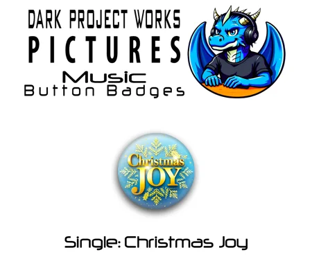 DPWP Music - Seasonal - Christmas Joy button badge