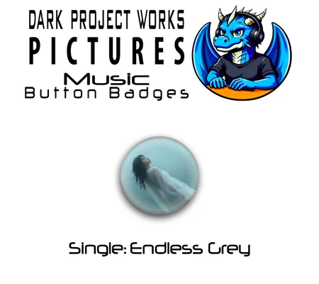 DPWP Music - Single - Endless Grey button badge