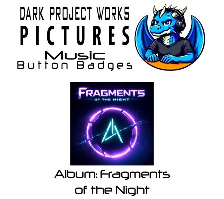 DPWP Music - Album - Fragments of the Night button badges