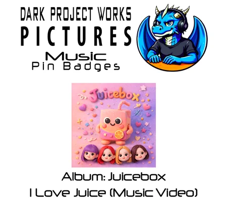 DPWP Music - Album - Juicebox - I Love Juice Pin Badges