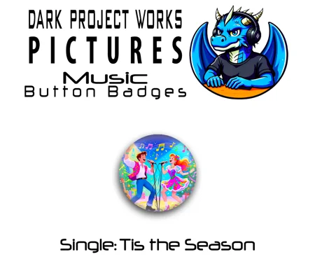 DPWP Music - Seasonal - Tis the Season button badge