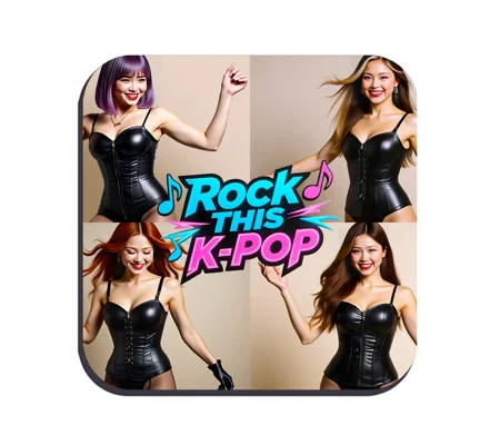 DPWP Music - Album - Rock This K-Pop drinks coaster