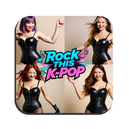DPWP Music - Album - Rock This K-Pop drinks coaster