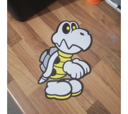 Super Mario Dry Bones hanging window art