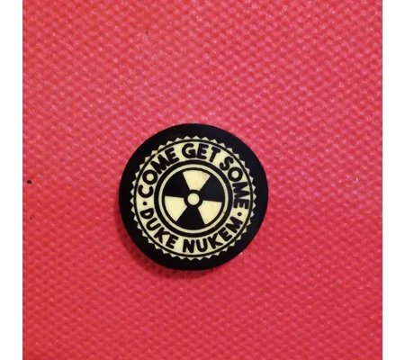 Duke Nukem pin badge - Come Get Some