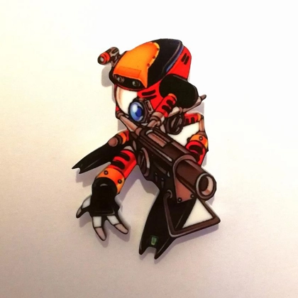 Sonic the Hedgehog - E-102 Gamma pin badge Sonic the Hedgehog - E-102 Gamma pin badge
