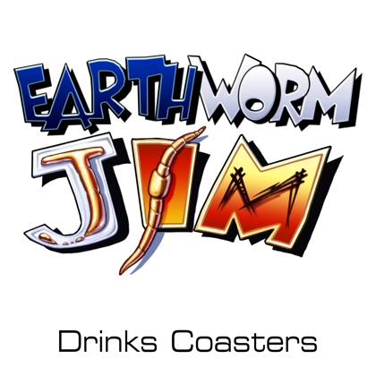 Earthworm Jim drinks coasters Earthworm Jim drinks coasters