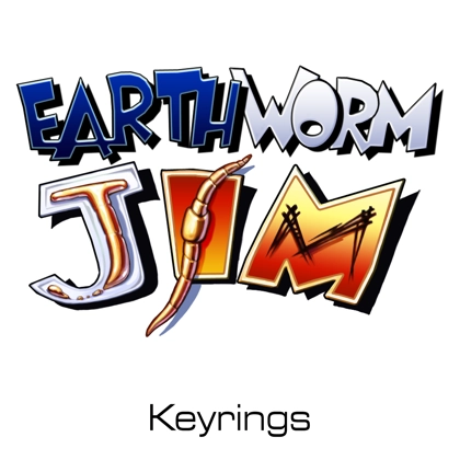 Earthworm Jim keyrings Earthworm Jim keyrings