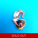 Earthworm Jim's Groovy pin badge