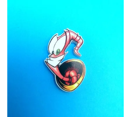 Earthworm Jim's Groovy pin badge