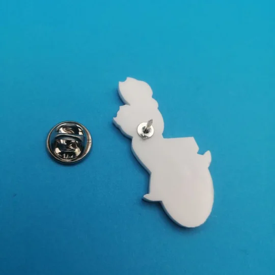 Fallout Vault Boy Mascot Riding Nuke pin badge