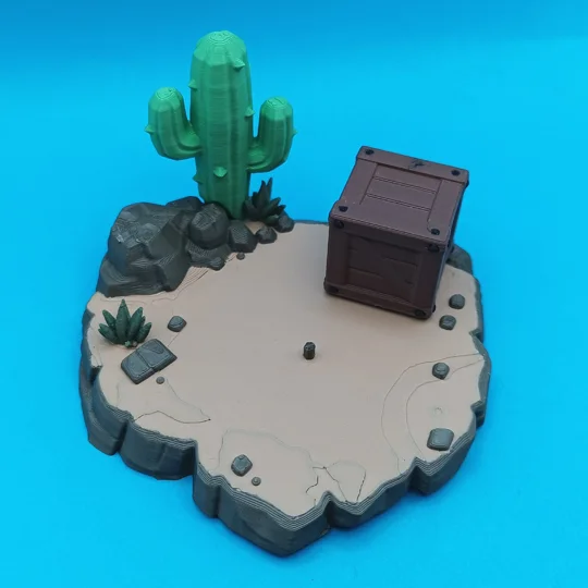 Sonic the Hedgehog - Fang's Desert Display Base + Figure for Jakks Pacific 2.5 inch action figure