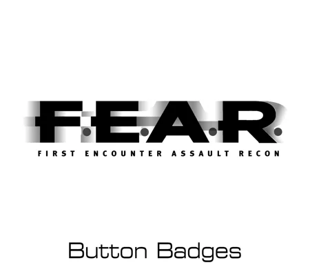FEAR button badges