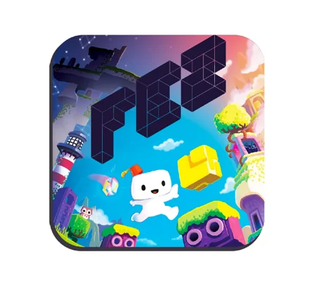 Fez cover art drinks coaster