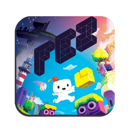 Fez cover art drinks coaster Fez cover art drinks coaster