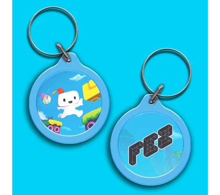 Fez plastic keyring
