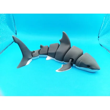Great White Shark Articulated Figure Flexi - 3D Printed