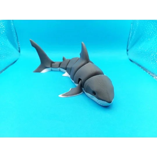 Great White Shark Articulated Figure Flexi - 3D Printed