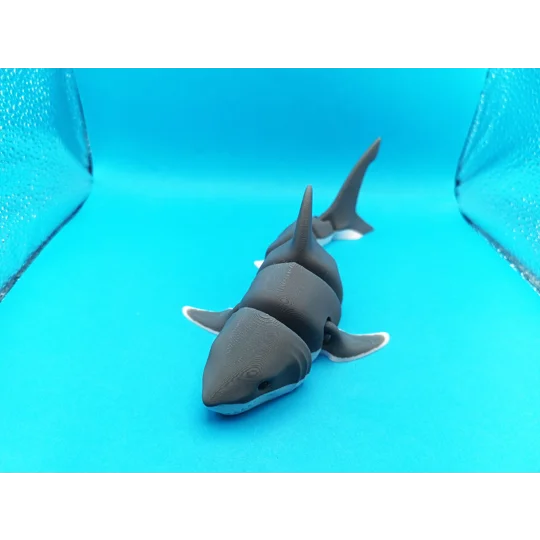 Great White Shark Articulated Figure Flexi - 3D Printed