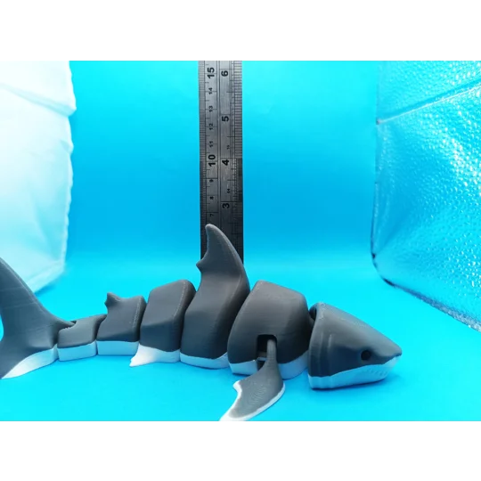 Great White Shark Articulated Figure Flexi - 3D Printed
