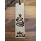 Fortnite laser engraved bookmark