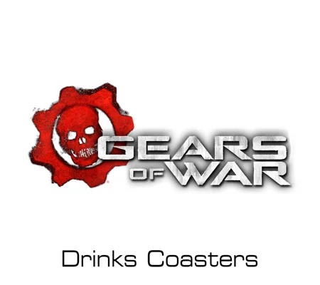 Gears of War drinks coasters