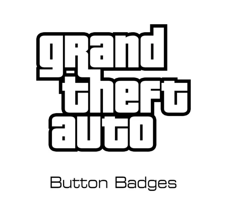 Grand Theft Auto -GTA- button badges