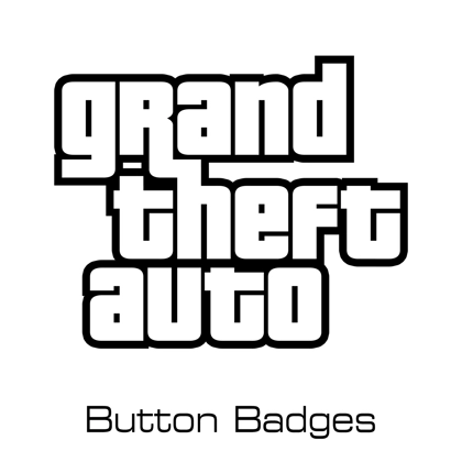 Grand Theft Auto -GTA- button badges