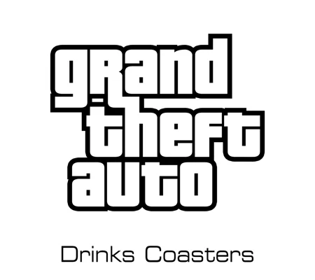 Grand Theft Auto drinks coasters