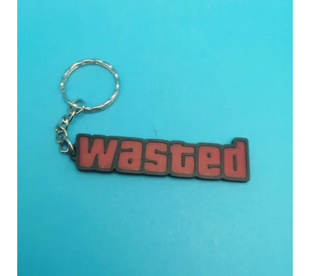 Grand Theft Auto - Wasted 3D Printed Keyring