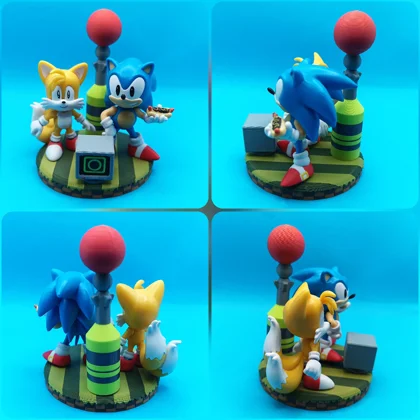 Sonic the Hedgehog - Green Hill Zone Inspired Base for Jakks Pacific 2.5 inch action figures