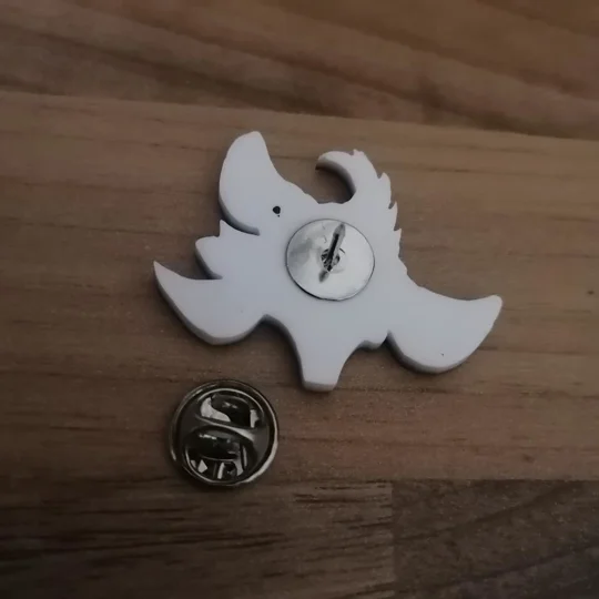 Gremlin Stripe - front facing pin badge - Gremlins inspired