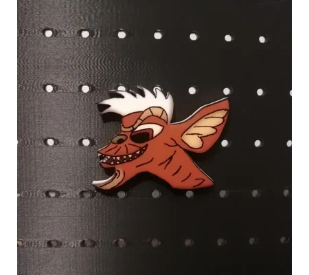 Gremlin Stripe - side facing pin badge - Gremlins inspired