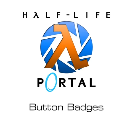 Half-Life - Portal Universe button badges