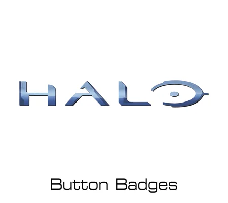 Halo button badges